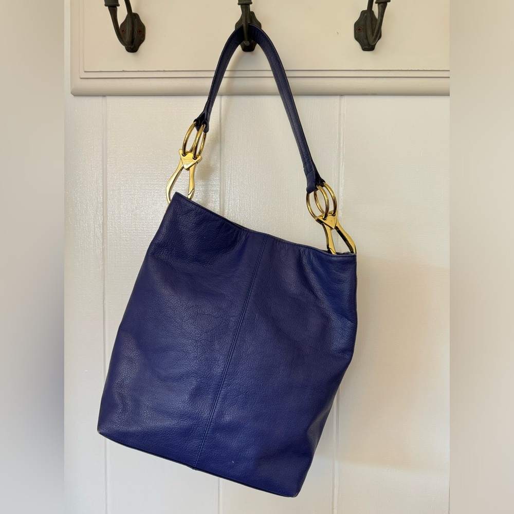 JPK PARIS 75 Blueish/Purplish Leather Purse